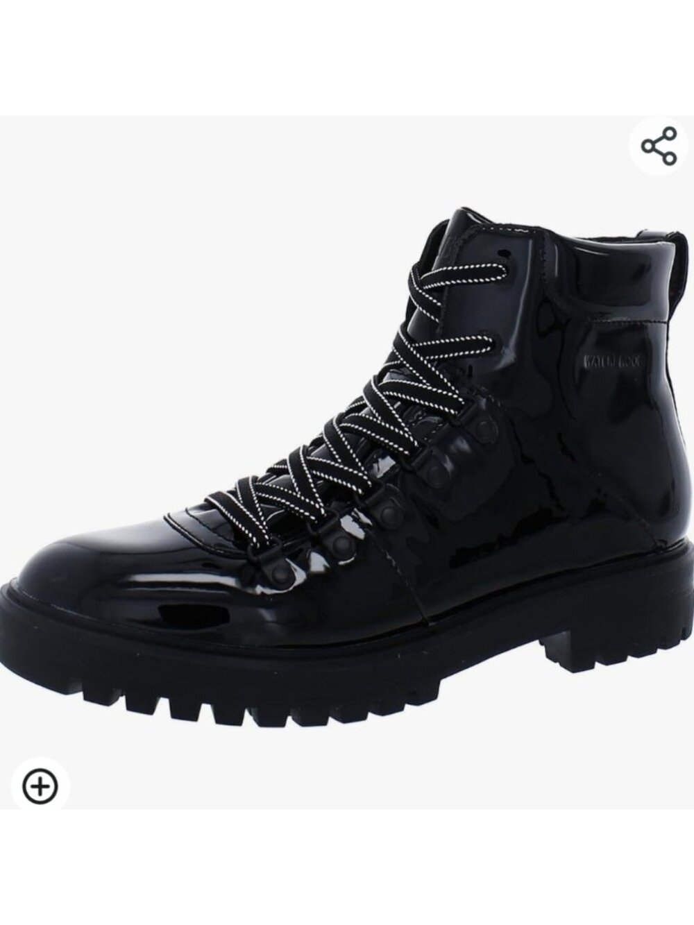 Cougar Nash Patent leather hiking boots black